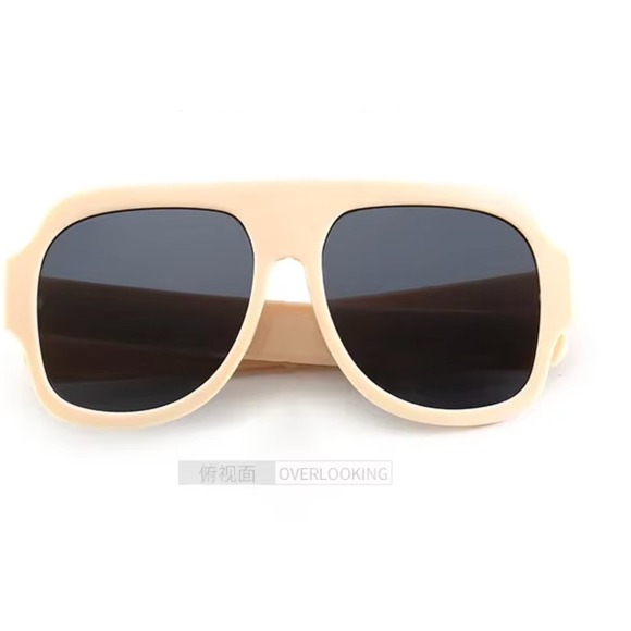 Aviator Sunglasses Retro Style Fashion Shades Designer Inspired Beige Lentes New - Picture 1 of 6